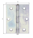 Vorschaubild Alberts® Scharnier  80x58 mm