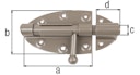 Vorschaubild Alberts DURAVIS® Bolzenriegel mit rundem Griff