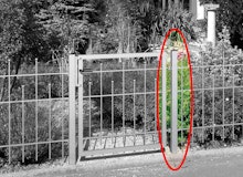 Alberts® Zaunsystem Madrid Klobenpfosten für Einzeltor Alberts® Zaunsystem Madrid Klobenpfosten für EinzeltorZubehörbild