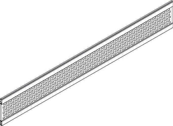 OSMO ALU Dekor Ovale 19x253, 184cm Alu Anthrazit