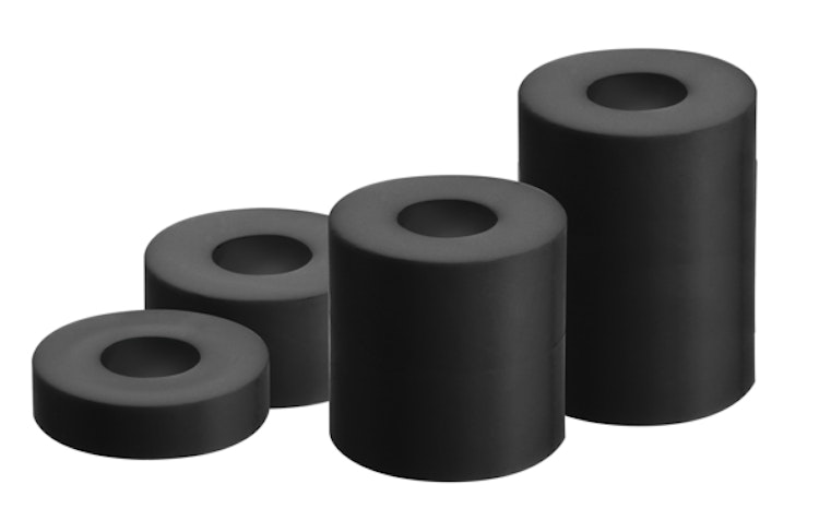 Alberts® Distanzhülse,KST schwarz,Außen ⌀20mm,Höhe je 5/10/20/30mm,verpackt à 5 St. 