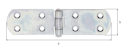 Vorschaubild Alberts® Kistenband, galvanisch verzinkt dickschichtpassiviert, LxB 156x35x2 mm 