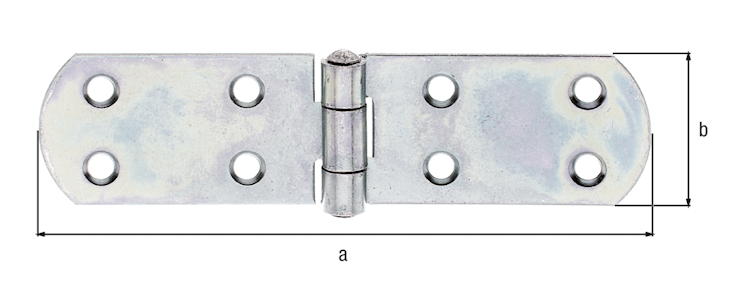 Alberts® Kistenband, galvanisch verzinkt dickschichtpassiviert, LxB 156x35x2 mm 