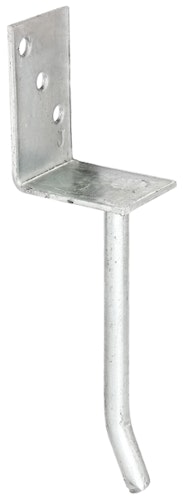Alberts® L-Pfostenträger mit Betonanker aus Rundstahl Breite: 80mm Höhe:104 mm