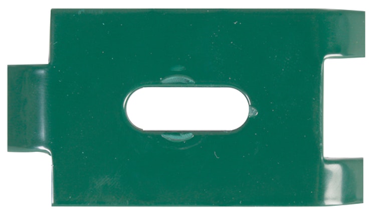 Alberts® Befestigungslasche für Doppelstab-Gittermatten, feuerverzinkt, grün RAL 6005 673406