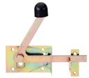 Vorschaubild Alberts® Gartentorfalle,f.schmale Rahmenhölzer,gelb verzinkt,Platten Breite100mm,Höhe60mm 
