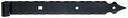 Vorschaubild Alberts® Ladenband m.Zierspitze 400x45mm ⌀16mm randgehämmert schwarz