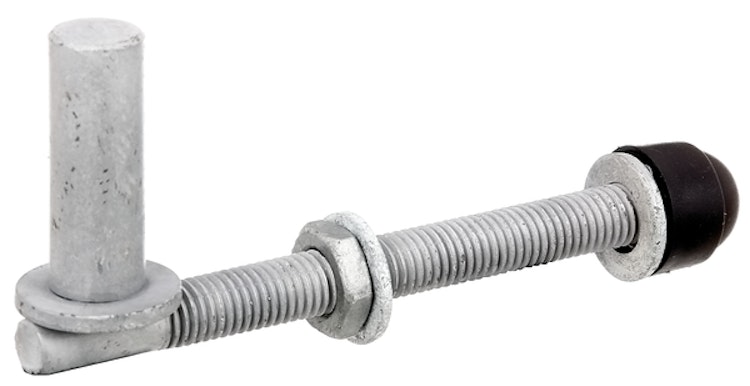 Alberts® Kloben z.Durchschrauben,ein Paar,feuerverz.,Dornst.⌀16mm,Länge 140mm,Gew.M12 