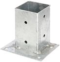 Vorschaubild Alberts® Aufschraubhülse für Geraden 150mm für verschiedene Pfostenstärken