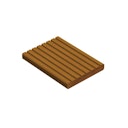 Vorschaubild OSMO Terrassendiele Bangkirai genutet/geriffelt Premium, KD- 25x145mm