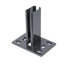 Vorschaubild Alberts® Pfostenträger f.Zaunpfosten Doppelstab-Gittermatten,anth.,z.Aufschraub.,150x100 686086