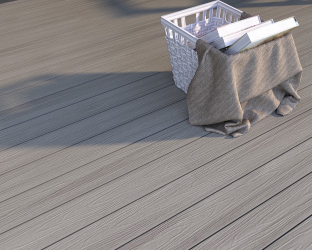 NewTechWood Deluxe WPC-Terrassendiele Hohlkammer Antique  23 x 138 mm