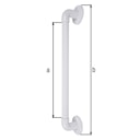 Vorschaubild Alberts® Haltegriff, geriffelt, Kunststoff, weiß, Länge: 462 mm, verpackt à 1St 141042