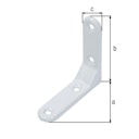 Vorschaubild Alberts® Zierwinkel geprägt weiß kunststoffbeschichtet  75x75x20 mm