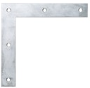 Vorschaubild Alberts® Eckwinkel 120x120x20 mm Edelstahl