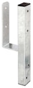 Vorschaubild Alberts® U-Pfostenträger für L- Randsteine für Vierkantholzpfosten 91x91mm Höhe: 230mm