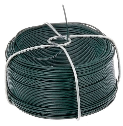 Alberts® Drahtspule, verzinkt, grün kunststoffbeschichtet, Stärke 1,2 mm, Länge 50 m 530105