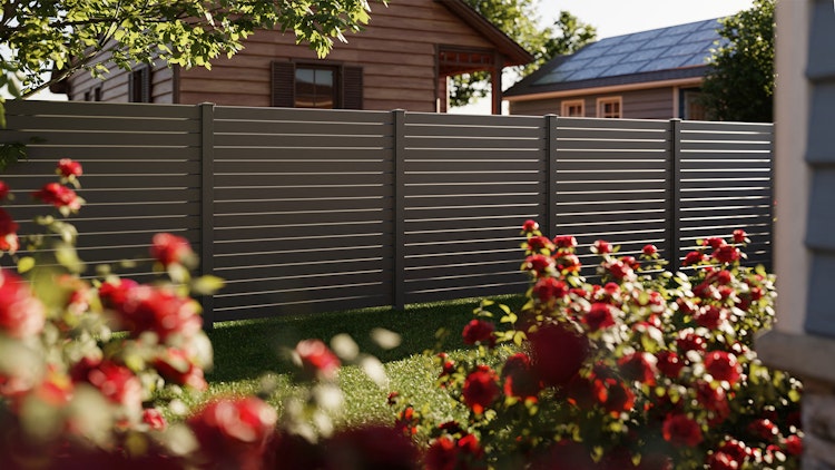 dz Alu Steckzaunelement VIDUAL Pure 100 für Pfosten 90/90 mm