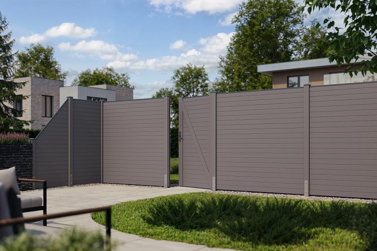 Karibu Sichtschutzzaun Blickdicht 1800 x 1860 mm 