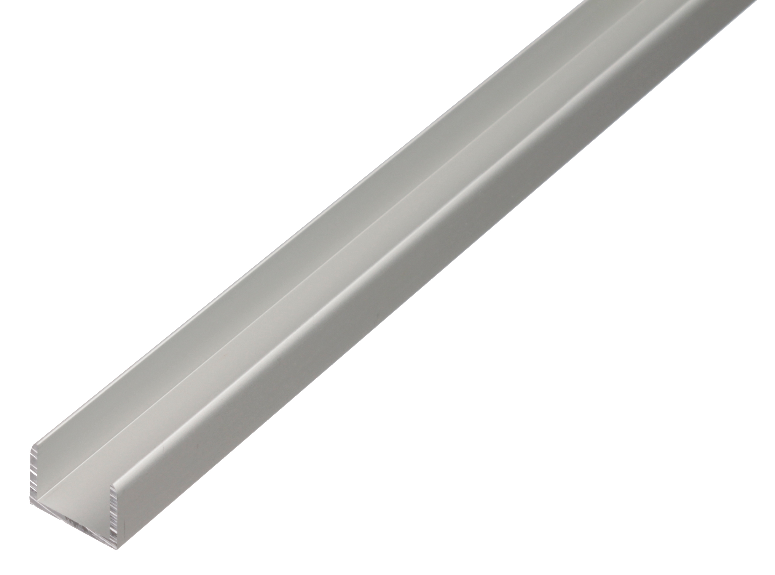 Alberts® U-Profil, selbstklemmend, 24x24,6x24x1,8mm, Alu silber eloxiert
