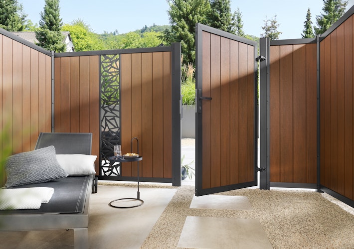 TraumGarten System WPC Platinum Zaun-Set