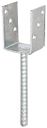 Vorschaubild Alberts® U-Pfostenträger 104x60x4mm Betonanker Riffelstahl für verschiedene Pfostenstärken