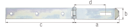 Vorschaubild Alberts® Überfalle galvanisch verzinkt dickschichtpassiviert LxB Überfalle: 140x35 L Anschraubplatte: 210 mm 