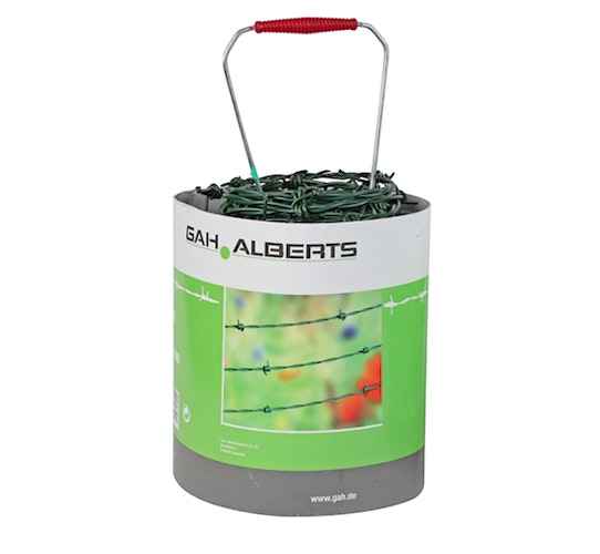 Alberts® Stacheldraht, verzinkt, ⌀1,6 mit 4 Stacheln, Abstand 130 mm, Länge 50 m 530259