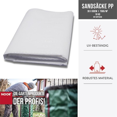NOOR Sandsäcke PP 30 x 60 cm / 1000 Stück
