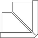 Vorschaubild Diephaus L-Stein - ECKE BEW. 90° 130/100 ZWEITEILIG