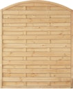 Vorschaubild T&J MAXI BOGEN Lamellenzaun 150 x 180/160 cm