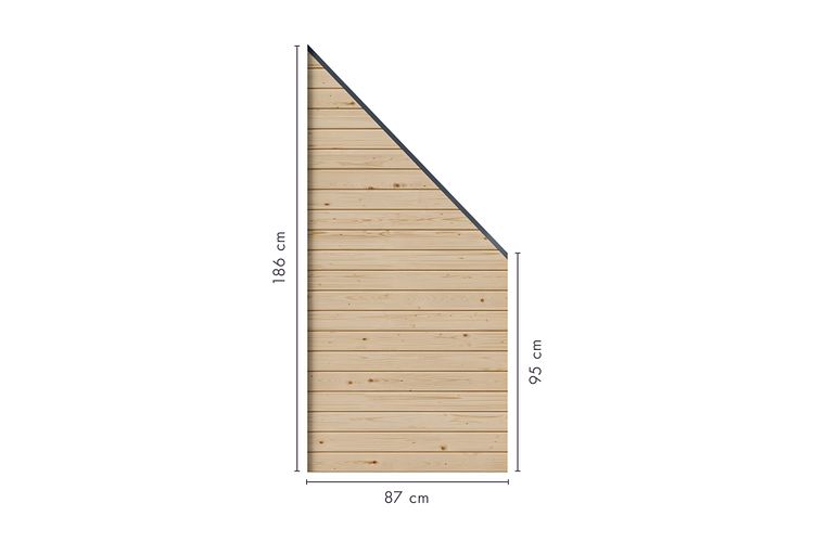 Karibu Sichtschutzzaun Blickdicht 900/1800 x 1860 mm 