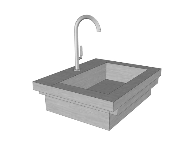 WWOO Designbeton-Outdoorküche Egon