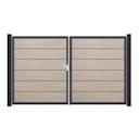 Vorschaubild GroJa BasicLine Premium Doppeltor Rahmen Aluminium Anthrazitgrau 3000 x 1800 mm