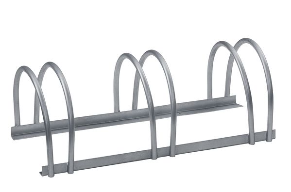 Alberts® Mehrfach-Fahrradständer freist., fvz, Einstellplätze 3, LxT 700x300 mm 698287