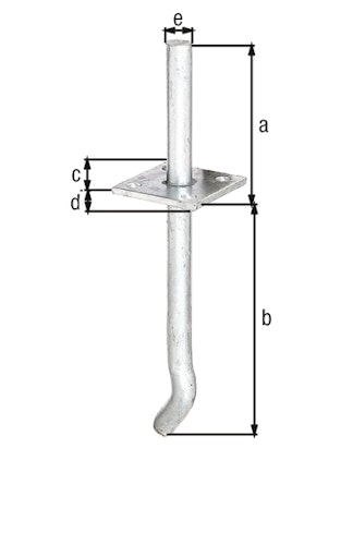 Alberts® I-Pfostenträger mit Stift 100mm