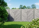 Vorschaubild T&J NIGHTLINE-Serie Profilbrettzaun, 180 x 180 cm, dunkelgrau lasiert, Rahmen 40/78 mm, Profilbretter 16/118 mm 