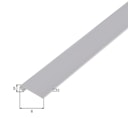 Vorschaubild Alberts® Abschlussprofil, rund, ALU, silber eloxiert, LxBxHxS 1000x26x6x1,3mm 470524