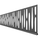 Vorschaubild Traumgarten SYSTEM Dekorprofil OMEGA Anthrazit