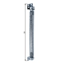Vorschaubild Alberts® Torfeder galv. blau verzinkt zum Anschrauben Gesamtlänge 280 mm 
