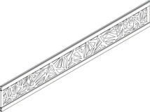 OSMO ALU Dekor Triangel 19x277, 184cm Alu Anthrazit OSMO ALU Dekor Triangel 19x277, 184cm Alu AnthrazitZubehörbild