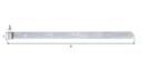 Vorschaubild Alberts® Ladenband, gerade, Abschluss abgerundet, galvanisch verzinkt dickschichtpassiviert., LxB 700x40 mm, Rolle ⌀13 mm 314002