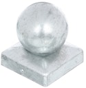 Vorschaubild Alberts® Pfostenkappe,für Holzpfosten,mit Kugel,feuerverzinkt,LxB 90x90 mm,Kugel ⌀80 mm 