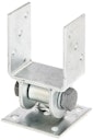 Vorschaubild Alberts® Pfostenträger mit beweglichem Oberteil für schräge Mauern Breite: 91mm Tiefe: 60mm