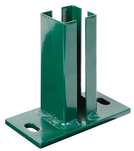 Alberts® Pfostenträger f.Eckpfosten Doppelstab-Gittermatten,grün,z.Aufschraub.f.60x60mm 685430