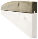 Vorschaubild T&J TRELLEBORG Steckzaunsystem Bogenbrett 180 x 12/6 x 2,8 cm