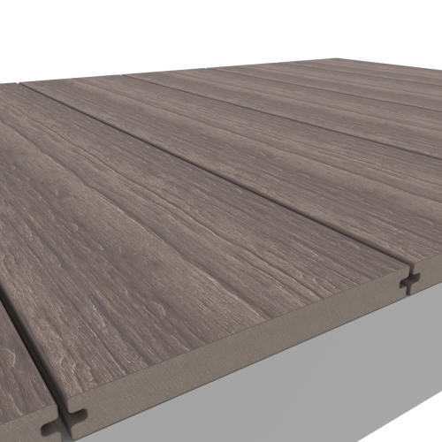 NewTechWood OldWood WPC-Terrassendiele Massiv Silver Ash  23 x 210 mm
