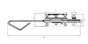Vorschaubild Alberts® Bolzen-Stangenriegel Edelstahl 320mm