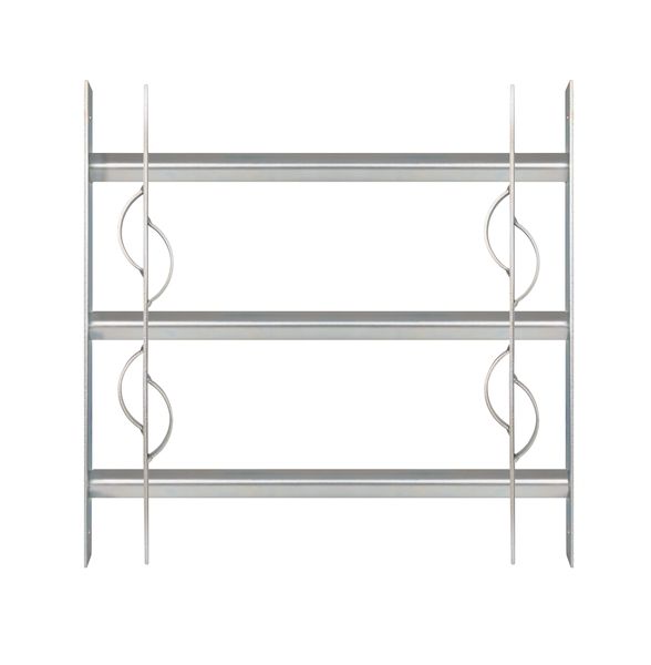 Alberts® Fenstergitter Secorino Style,ausziehbar,galv.blau verzinkt,HxB-B 450x500-650mm 