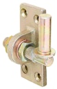 Vorschaubild Alberts® Kloben zum Anschrauben, verstellbar. gelb verzinkt Dorn⌀16mm,Platte BxH45x105mm,Gewinde:M16 318246